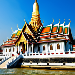 태국의 건축학 연구 - Traditional Thai Temple**

"Magnificent Thai temple, Wat Arun inspired, ornate carvings, gold accent...