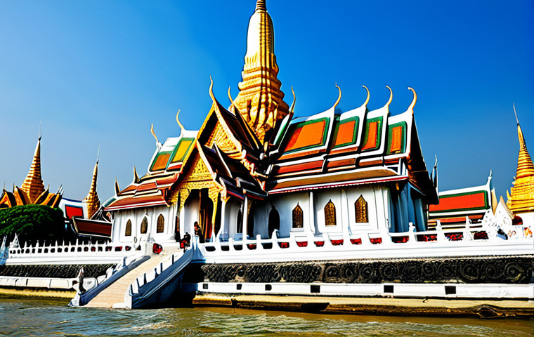 태국의 건축학 연구 - Traditional Thai Temple**
"Magnificent Thai temple, Wat Arun inspired, ornate carvings, gold accent...